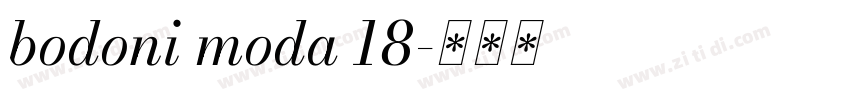 bodoni moda 18字体转换